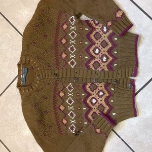 Vintage 80s LizWear Chunky Knit Sweater Cardigan